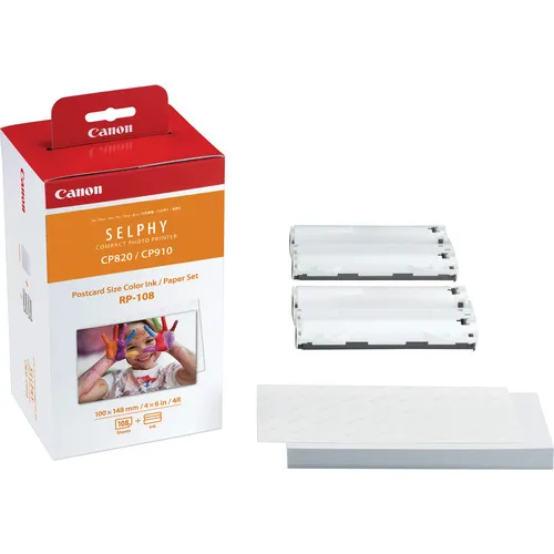 Canon-RP-108-High-Capacity-Color-Ink-Paper-Set کاغذ پرینتر سلفی کانن rp-108