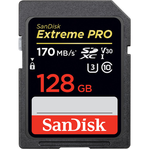 کارت حافظه سن دیسک SanDisk SD 128GB Extreme PRO UHS-I 170mb
