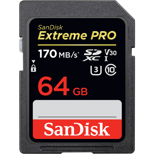 کارت حافظه سن دیسک SanDisk SD 64GB Extreme PRO UHS-I 170mb