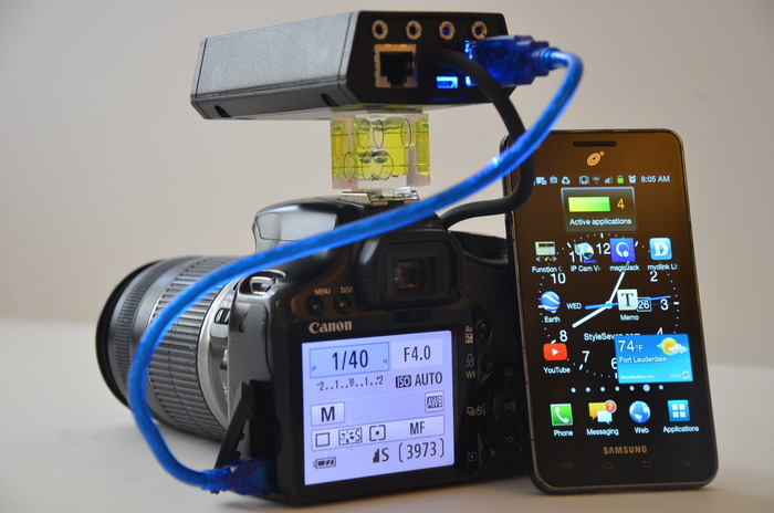 CamsFormer تریگری با قابلیت اتصال به تلفن هوشمند برای دوربین DSLR