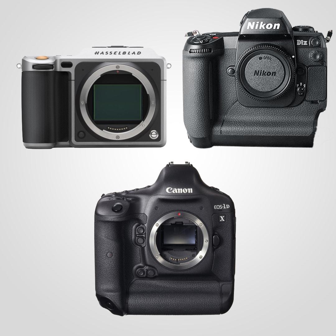 مقایسه دوربین‌های Canon 1DX و Nikon D1x و Hasselblad X1D