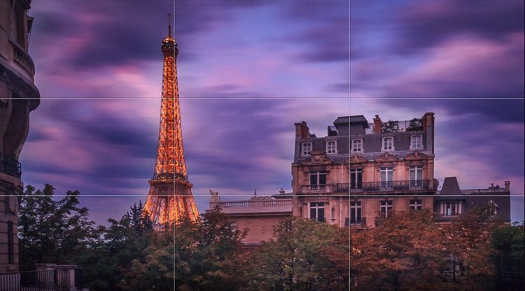 استفاده از قوانین ترکیب بندی در عکاسی در غروب آفتاب