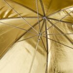 چتر عکاسی داخل طلایی بیرون مشکی