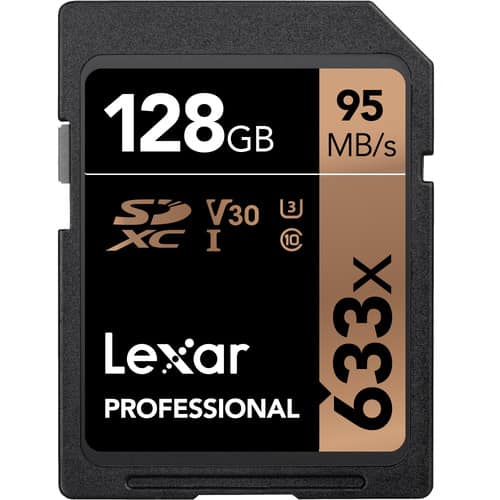 کارت حافظه لکسار Lexar 128GB 633x UHS-I 95mb SDXC