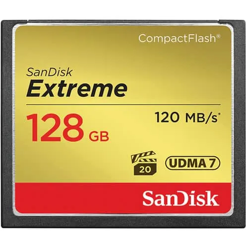 کارت حافظه سن دیسک SanDisk CF 128GB Extreme 800X 120mb