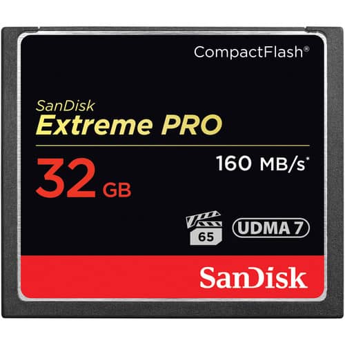 کارت حافظه سن دیسک SanDisk CF 32GB Extreme Pro 1067X 160mb