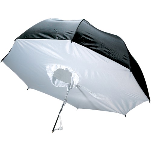 چتر هیزی سفید/مشکی S&S S42 100cm