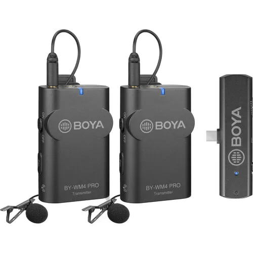 میکروفن یقه ای بیسیم بویا BOYA BY-WM4 PRO-K6 بادو فرستنده برای اندروید