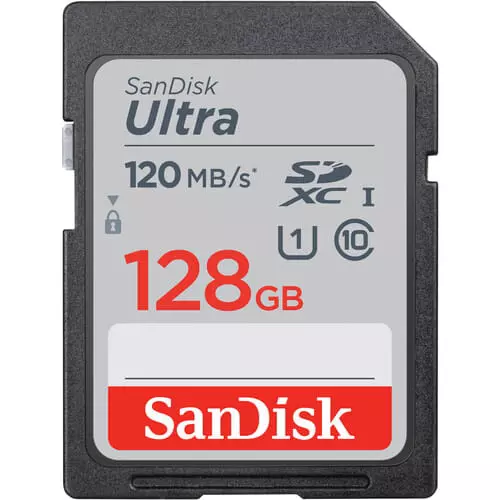 کارت حافظه سن دیسک SanDisk SD 128GB Ultra UHS-I 120mb SDHC