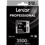 کارت حافظه لکسار Lexar 512GB Professional 3500x CFast 2.0 525mb