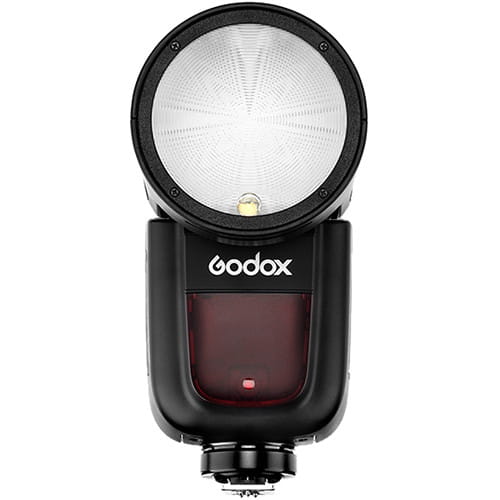پکیج فلاش اکسترنال گودکس Godox V1 همراه فرستنده رادیو فلاش X2T و باتری اضافه و کیت لوازم جانبی AK-R1