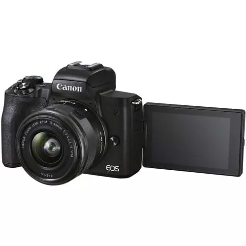 دوربین بدون آینه کانن Canon EOS M50 Mark II همراه لنزهای کانن EF-M 15-45mm + 55-200mm