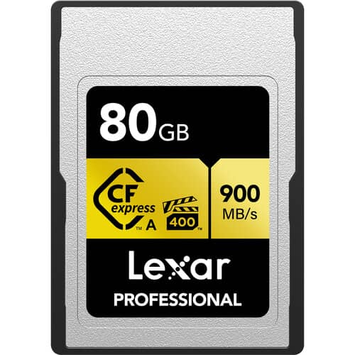 کارت حافظه لکسار Lexar 80GB CFexpress Type A Card GOLD