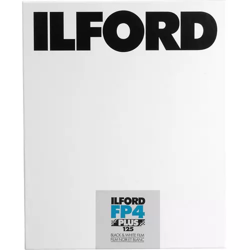 نگاتیو تخت سیاه و سفید Ilford FP4 Plus B&W Negative Film 5x7″ – 25 Sheets