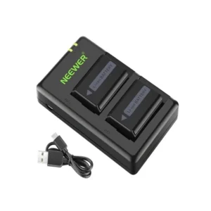 پکیج شارژر دوبل نیور Neewer NP-FW50 Dual Charger + دو باتری NP-FW50