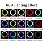 رینگ لایت MJ18 RGB Ring Light