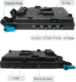 پلیت باتری V-Mount Battery Plate 15mm Rod Mount