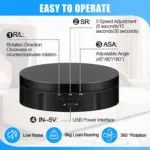 میز گردان عکاسی 360 درجه در 3 اندازه