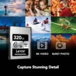 کارت حافظه لکسار Lexar 320GB Professional CFexpress Type A Card SILVER