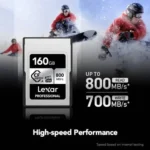 کارت حافظه لکسار Lexar 160GB Professional CFexpress Type A Card SILVER