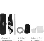سافت باکس گودکس با گرید Godox Softbox 30x120