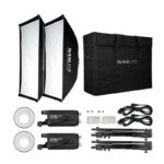 کیت 2 تایی نور ثابت نانلایت Nanlite FS-300B Monolight Kit همراه سافت باکس و سه پایه