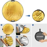 رفلکتور 5 کاره فوتوکس Photox Reflector 110cm دسته دار