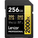 کارت حافظه لکسار Lexar 256GB | مدل Professional 2000x UHS-II SDXC سرعت 300MB/s